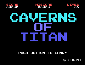 Caverns of Titan Title Screen